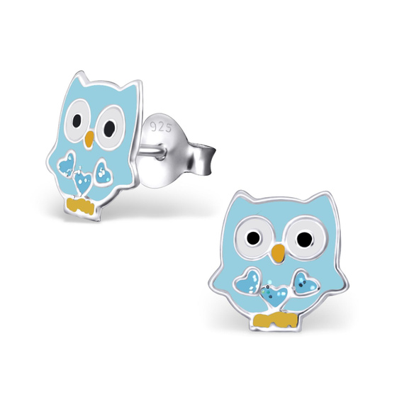 Ohrstecker Eulen 925 Silber Kinder niedliche Ohrringe Mädchen Sterling Echt - 3