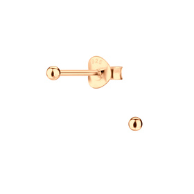 2mm Ball Ohrringe 925 Silber