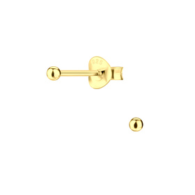 2mm Ball Ohrringe 925 Silber