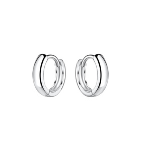 10mm Huggie Ohrringe 925 Silber