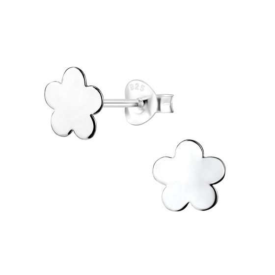 Blumen Ohrringe 925 Silber