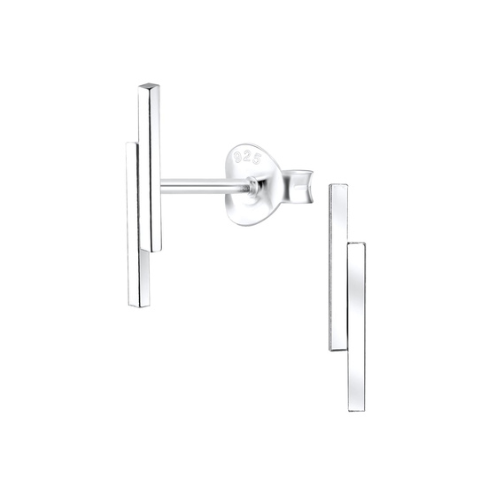 Stab Ohrringe 925 Silber