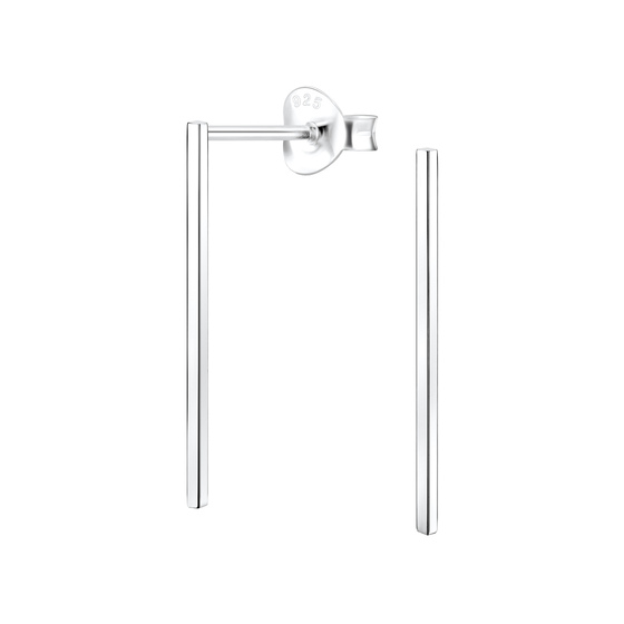 Stab Ohrringe 925 Silber