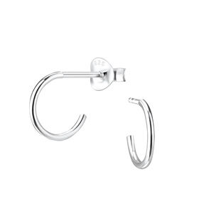 Halbcreolen Ohrringe 925 Silber