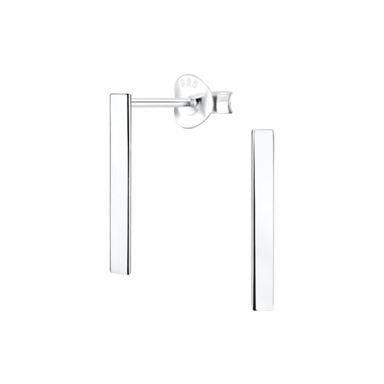 Stab Ohrringe 925 Silber