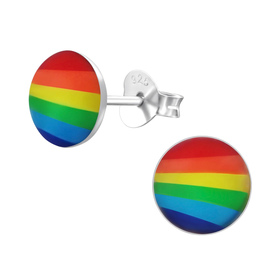 Auf dem Bild zu sehen sind Kinder Ohrringe Regenbogen...