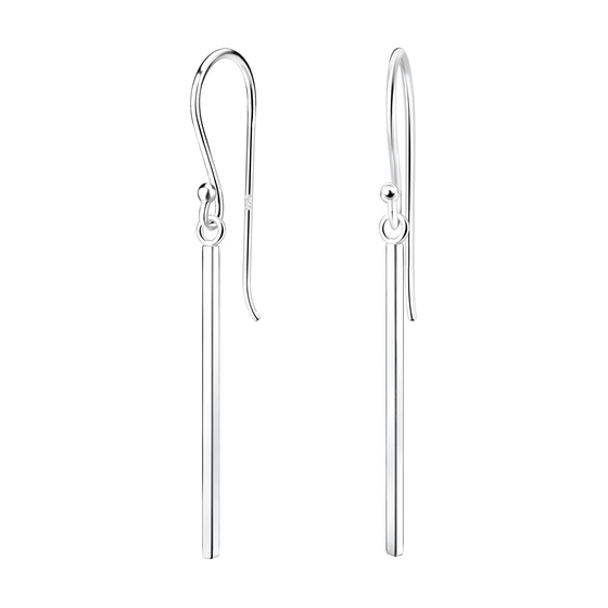 Stab Ohrringe 925 Silber