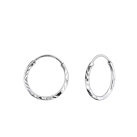 Auf dem Bild zu sehen sind Kinder Ohrringe Creole aus 925...