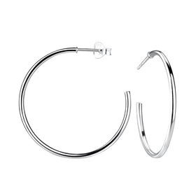Halbcreolen Ohrringe 925 Silber