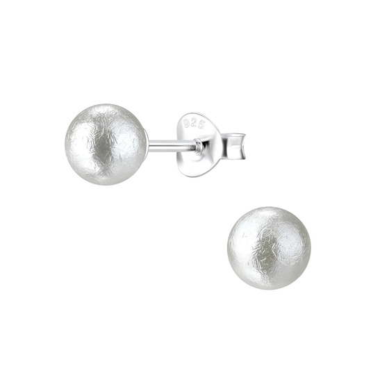 6mm Perlen Ohrringe 925 Silber