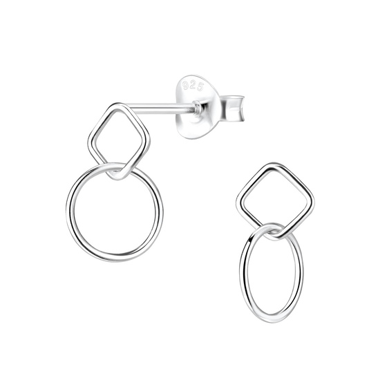 Runde Ohrringe 925 Silber