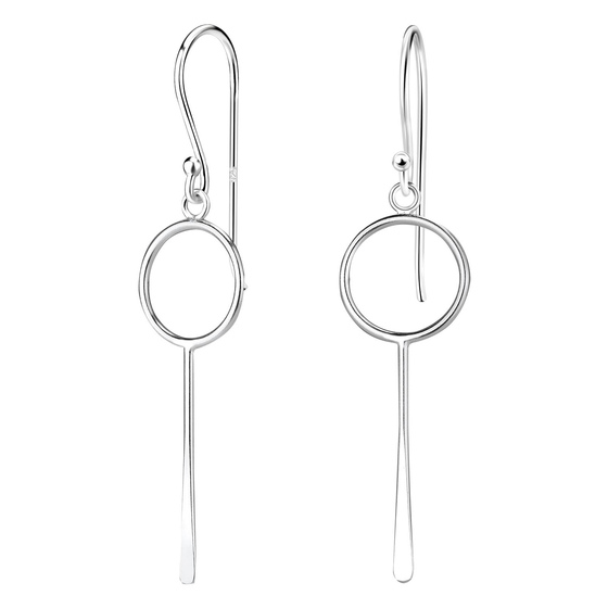 Geometrische Ohrringe 925 Silber