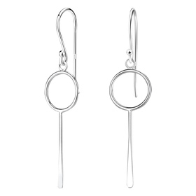 Geometrische Ohrringe 925 Silber