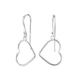 Herz Ohrringe 925 Silber