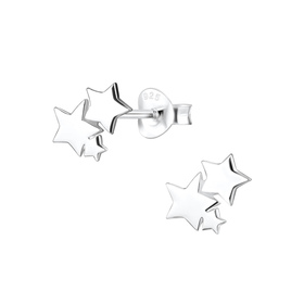 Stern Ohrringe 925 Silber