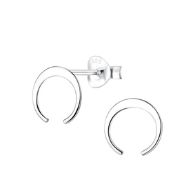 Mond Ohrringe 925 Silber