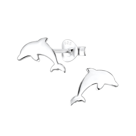 Delfin Ohrringe 925 Silber