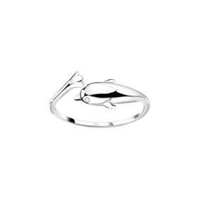 Delfin Zehenring 925 Silber