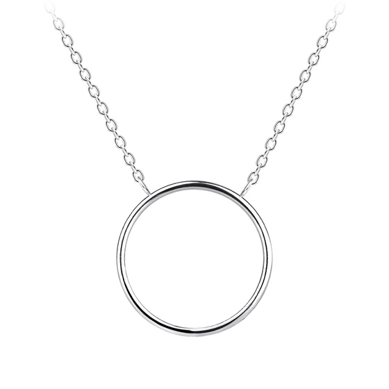 Runde Halskette 925 Silber