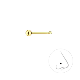 2mm Kugel Nasenstecker 925 Silber