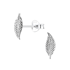 Bl�tter Ohrringe 925 Silber
