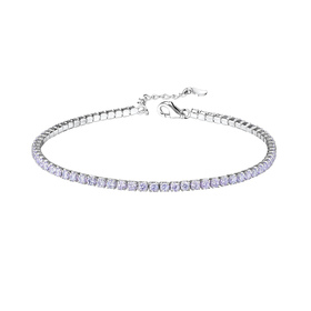 2mm Zirkonia Tennis  Armband 925 Silber