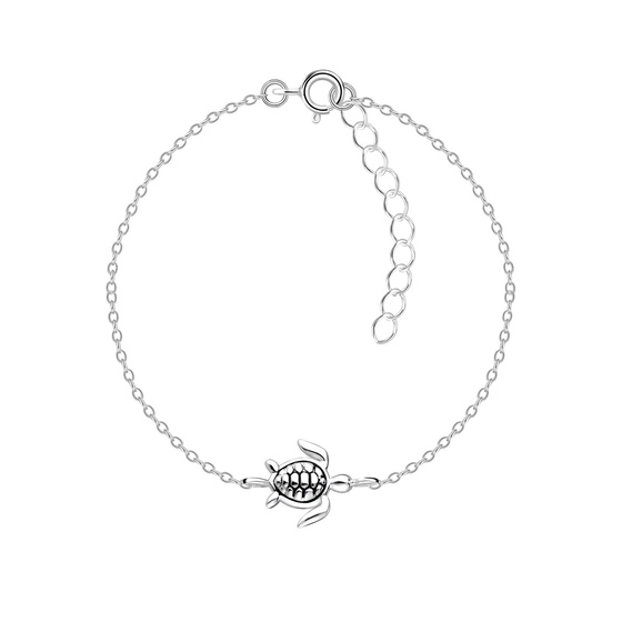 Schildkrten Armband 925 Silber