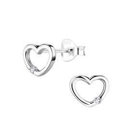 Herz Ohrringe 925 Silber