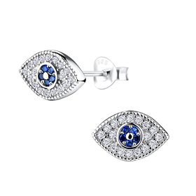 Evil Eye Ohrringe 925 Silber