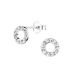 Runde Ohrringe 925 Silber