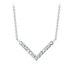 Winkel Halskette 925 Silber