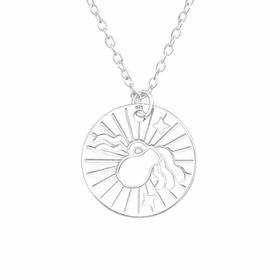 Zierliche Wassermann-Sternzeichen Kette aus 925 Sterling...