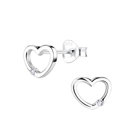 Herz Ohrringe 925 Silber