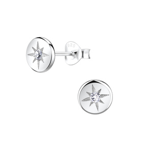 Funkelnde Ohrringe 925 Silber