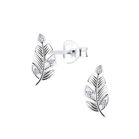 Bl�tter Ohrringe 925 Silber