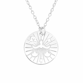 Exquisite Silberne Waage Halskette | Dein Sternzeichen in...