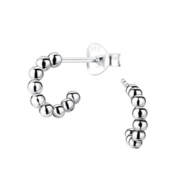 Halbcreolen Ohrringe 925 Silber