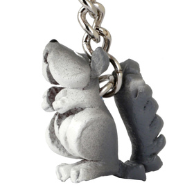 Auf dem Bild zu sehen ist ein mini Eichhörnchen aus Leder...