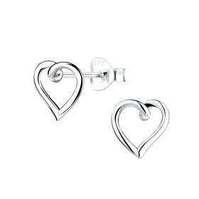 Herz Ohrringe 925 Silber