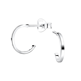 Halbcreolen Ohrringe 925 Silber