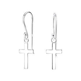 Kreuz Ohrringe 925 Silber