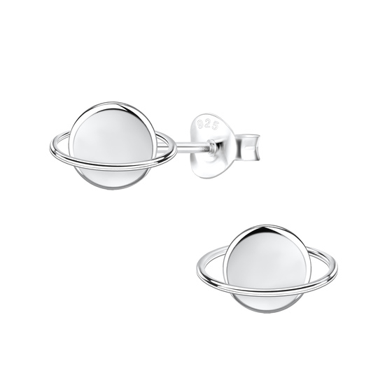 Saturn Ohrringe 925 Silber