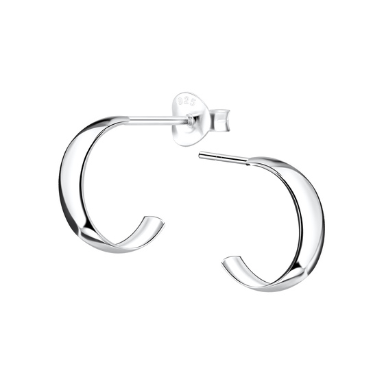 Halbcreolen Ohrringe 925 Silber