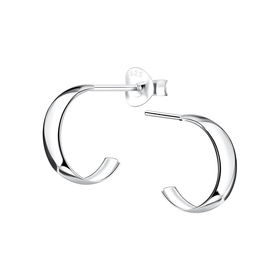 Halbcreolen Ohrringe 925 Silber