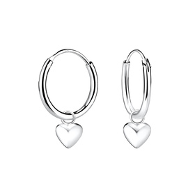 Herz Creolen 925 Silber