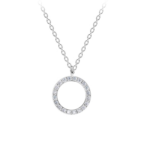 Runde Halskette 925 Silber