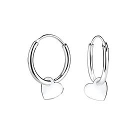 Herz Creolen 925 Silber