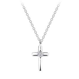 Kreuz Halskette 925 Silber