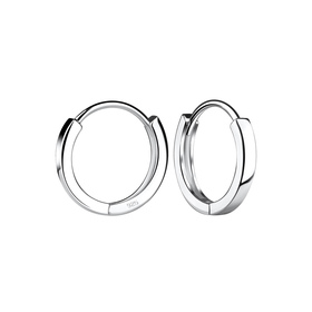 13mm Huggie Ohrringe 925 Silber
