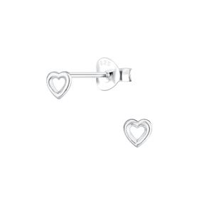 Herz Ohrringe 925 Silber